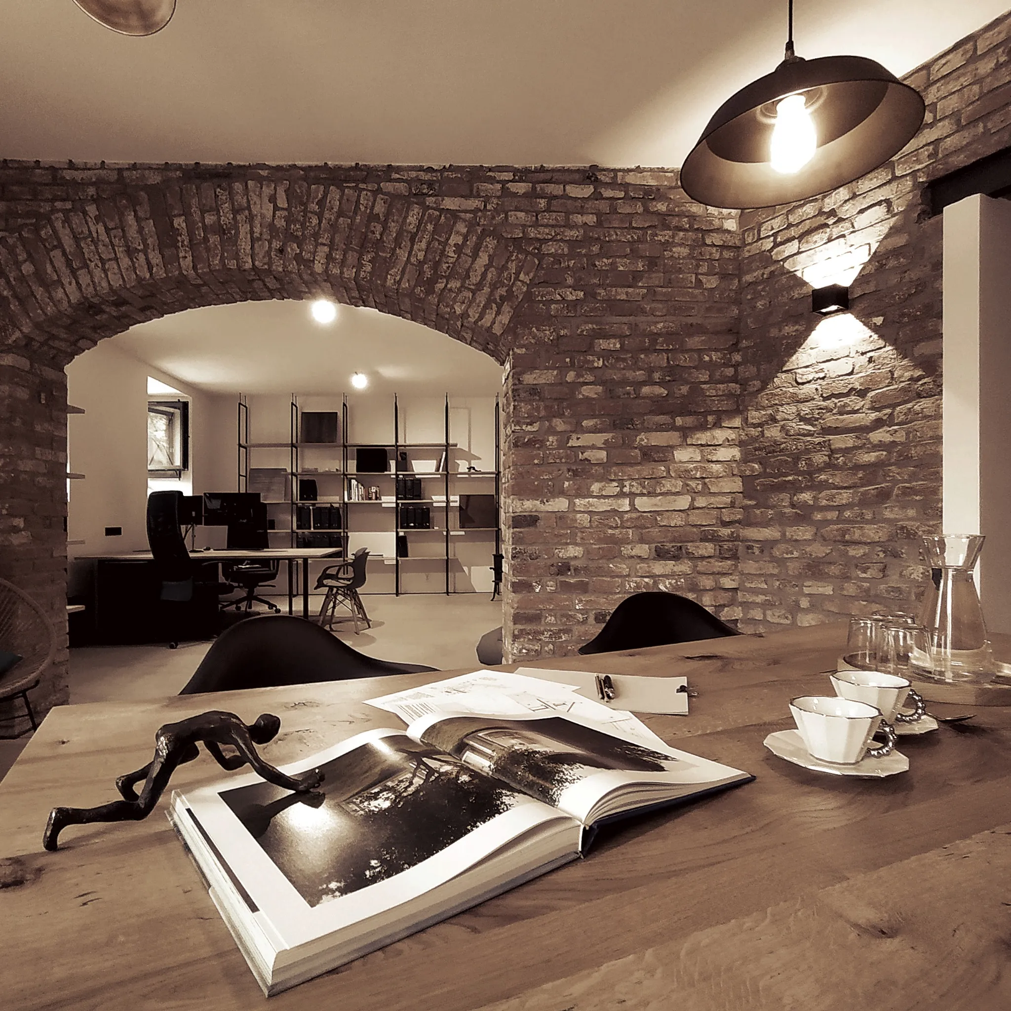 Interiér architektonického ateliéru MAVIOM v Novém Městě na Moravě